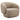 Milano Loungesessel Sand Tweed – Vorderansicht schräg