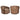 Marina Drehsessel Brown Blockweave von Richmond – Vorder- und Rückansicht