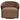 Marina Drehsessel Brown Blockweave von Richmond – Vorderansicht