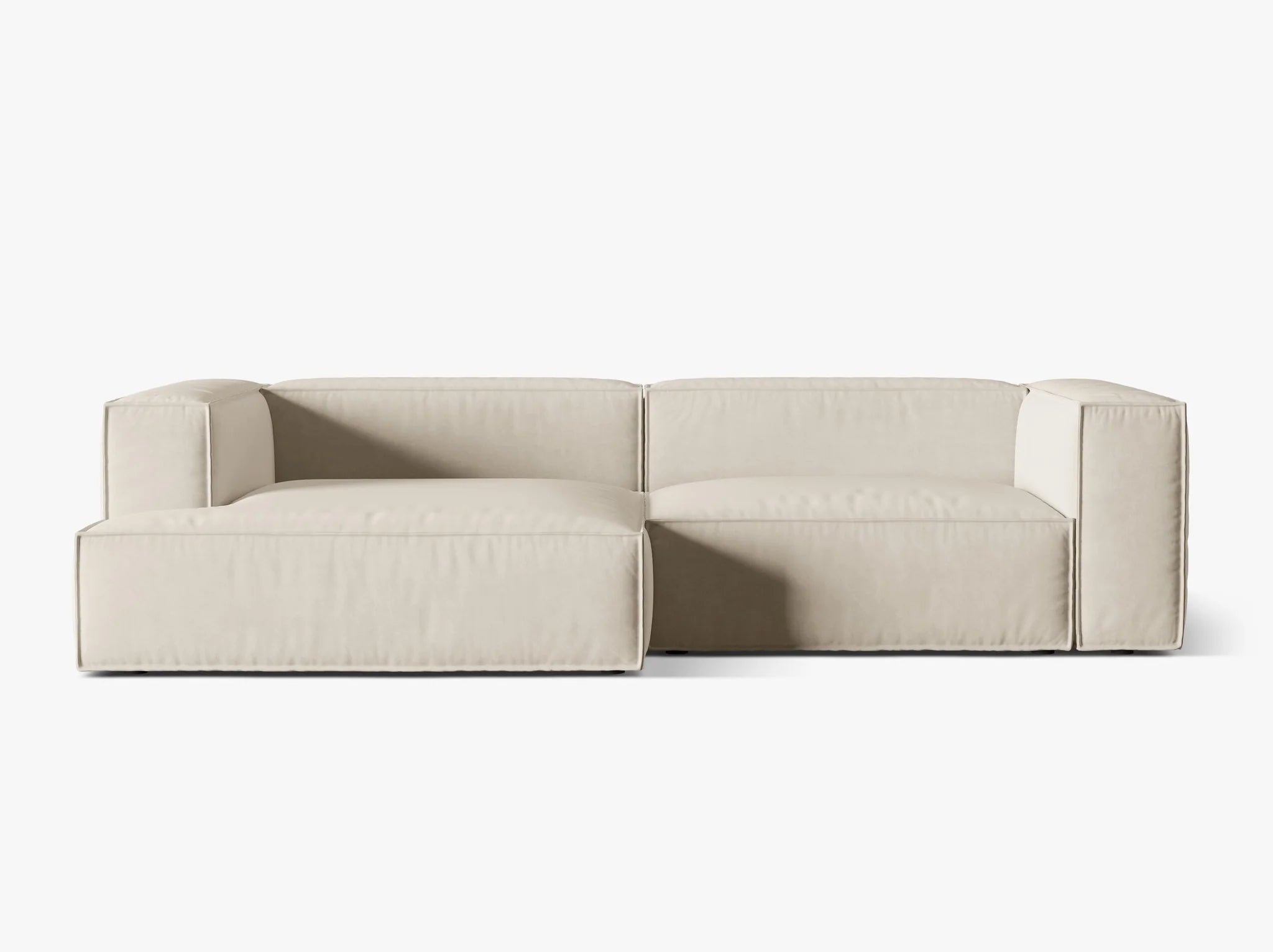 Nuria Ecksofa 292x147 mit Samt- Bouclé- oder Strukturstoff