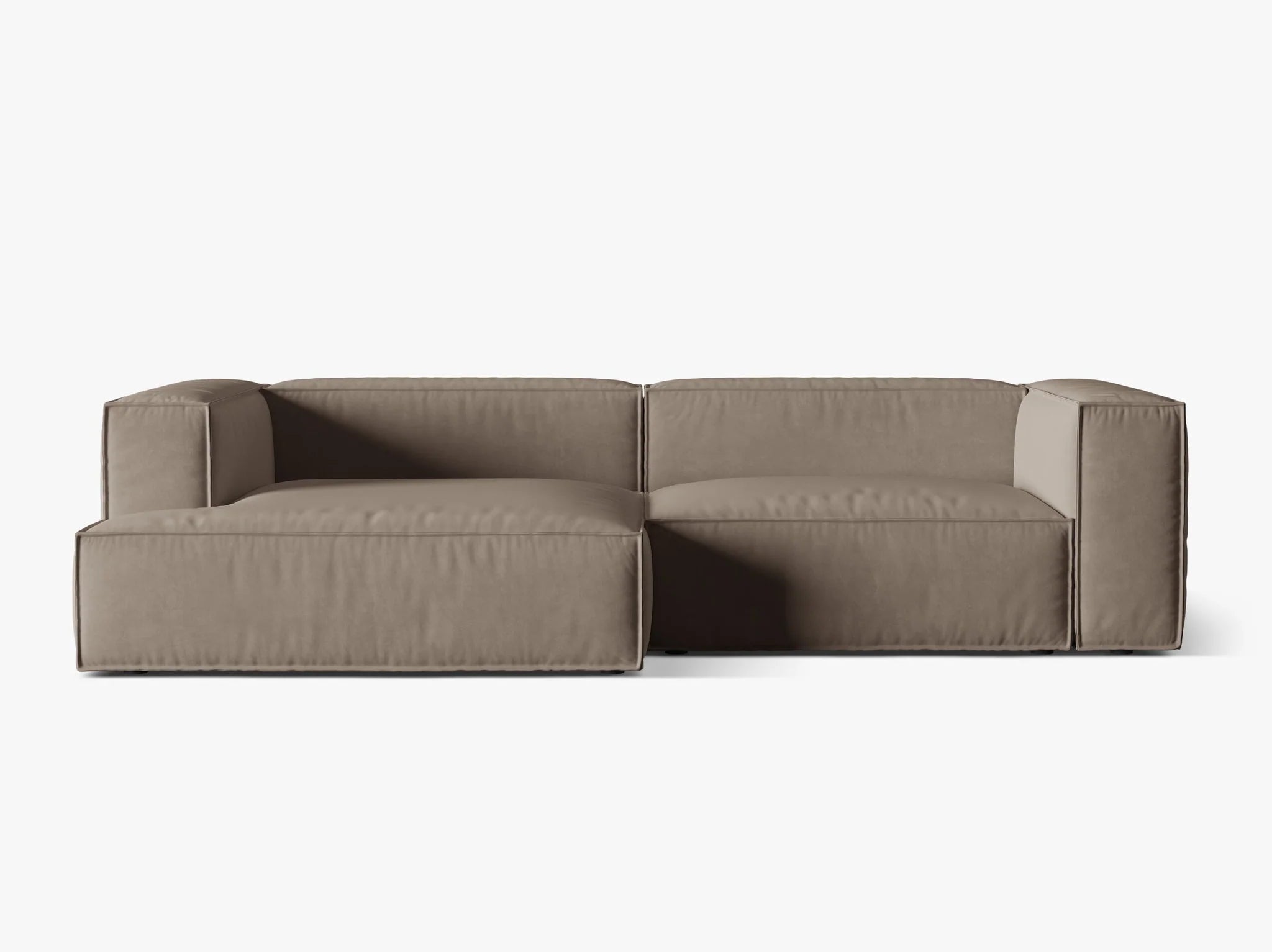 Nuria Ecksofa 292x147 mit Samt- Bouclé- oder Strukturstoff