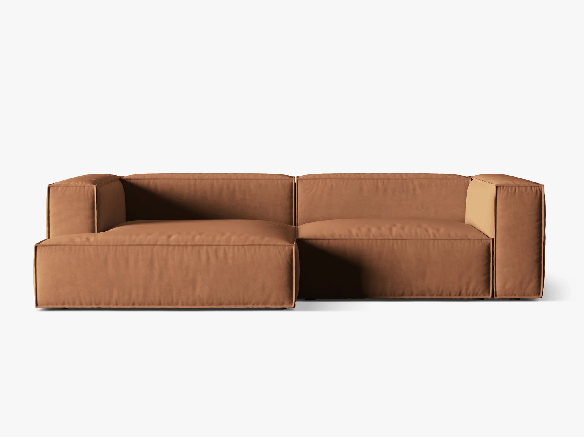 Nuria Ecksofa 292x147 mit Samt- Bouclé- oder Strukturstoff