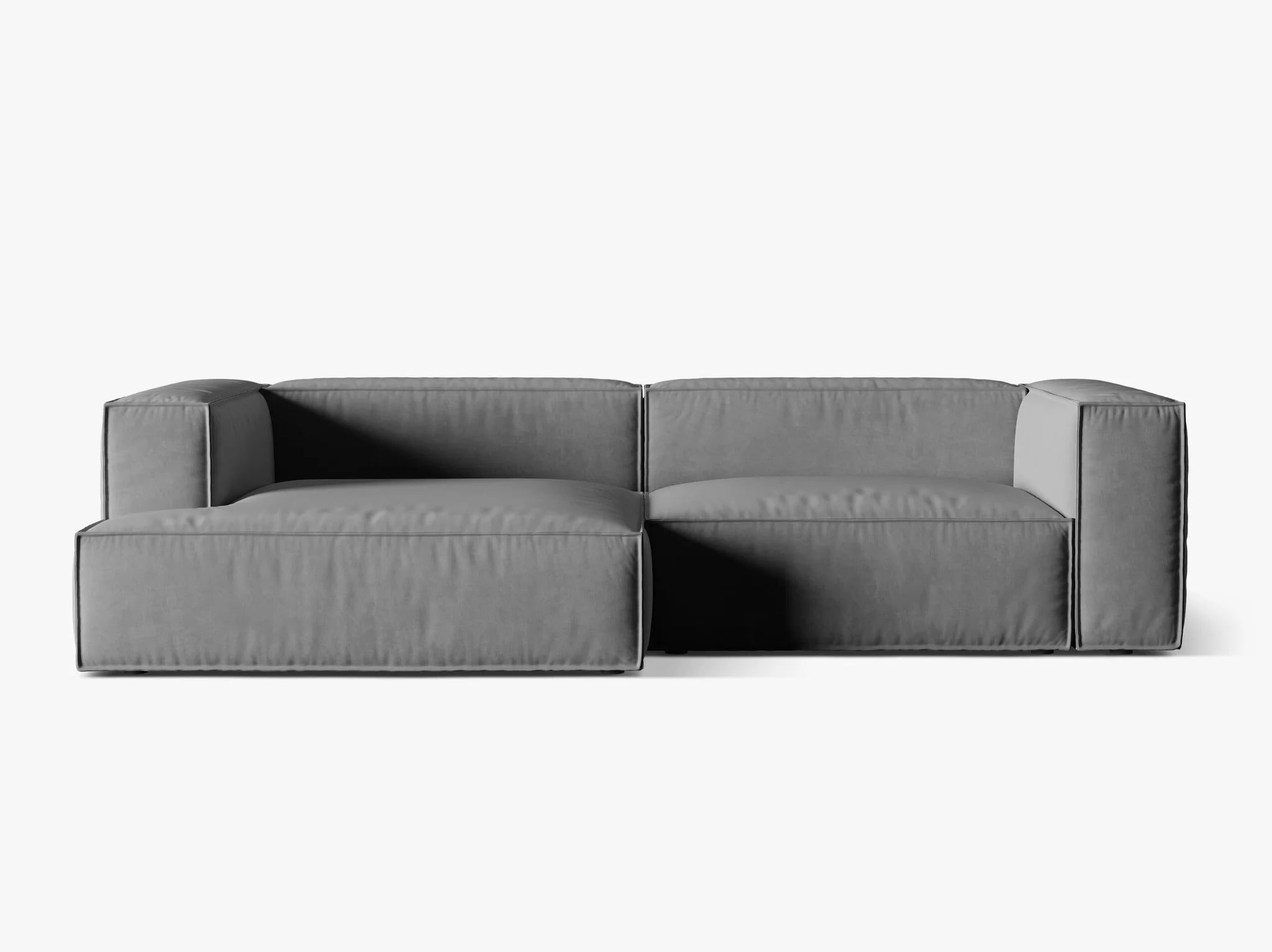 Nuria Ecksofa 292x147 mit Samt- Bouclé- oder Strukturstoff