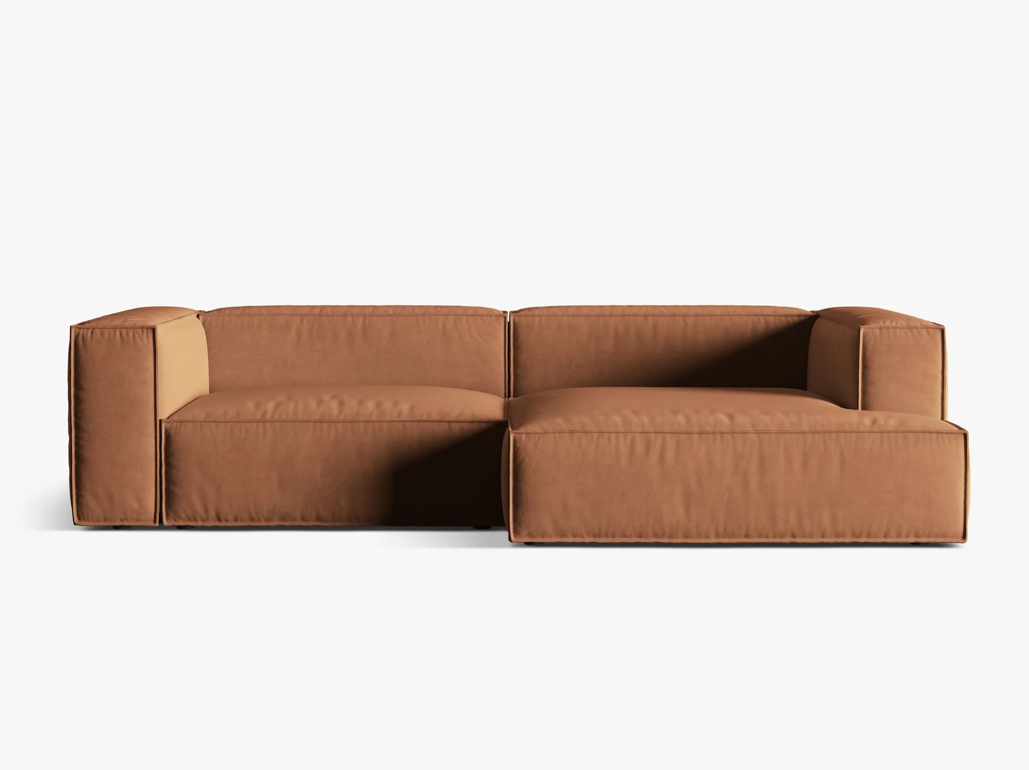 Nuria Ecksofa 292x147 mit Samt- Bouclé- oder Strukturstoff
