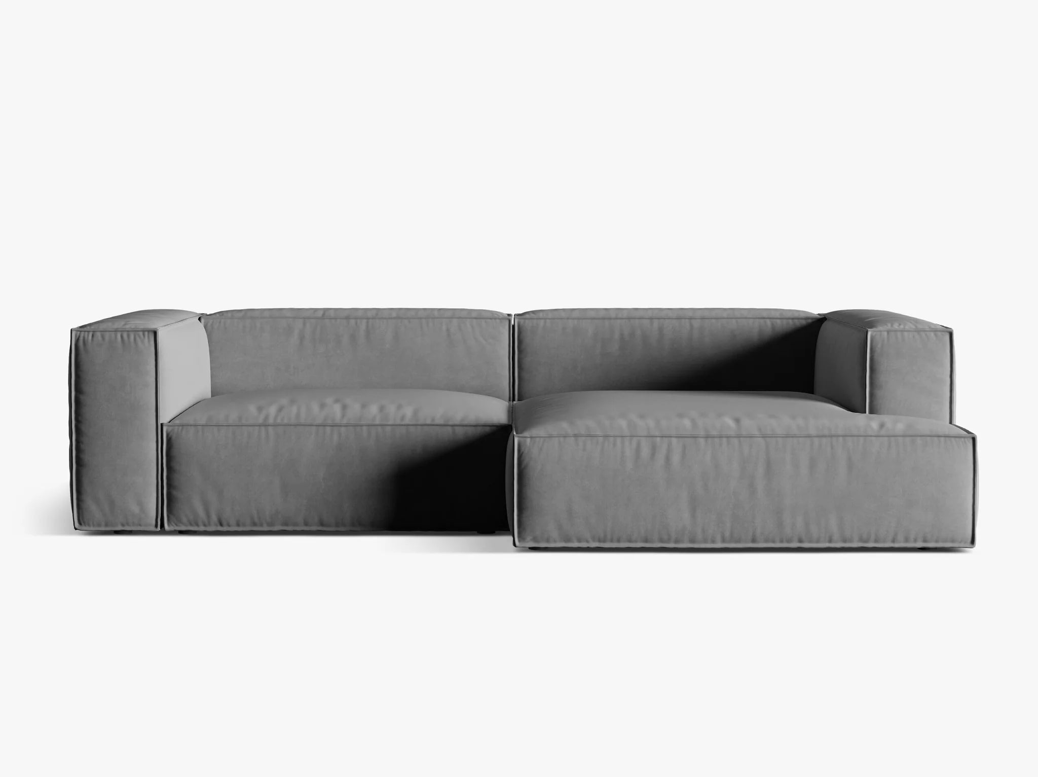 Nuria Ecksofa 292x147 mit Samt- Bouclé- oder Strukturstoff